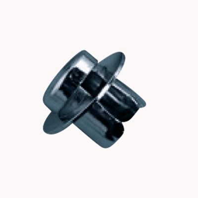 Metal End Stop Cap with Washer for 32mm Diameter Tube, Chrome finish