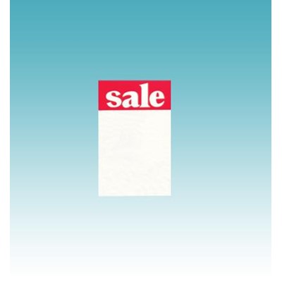 Sale Tickets, White on Red, 50mm x 40mm, Pack of 120