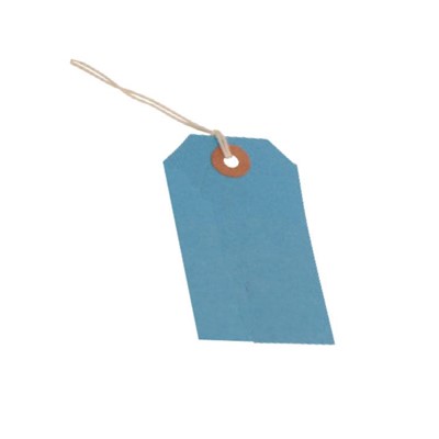 Blue Luggage Strung Tags - Pk 100