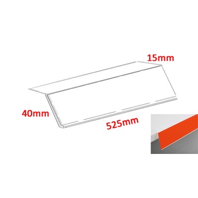 Clear Self Adhesive Label Holder - 525mm