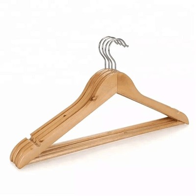  Pine Flat wishbone Hanger - Pack of 4  Hangers (Supporting Charity) - 44.5cm Wide 