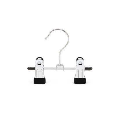 Chrome Double Metal Peg With Hook Each - 12.5cm Wide