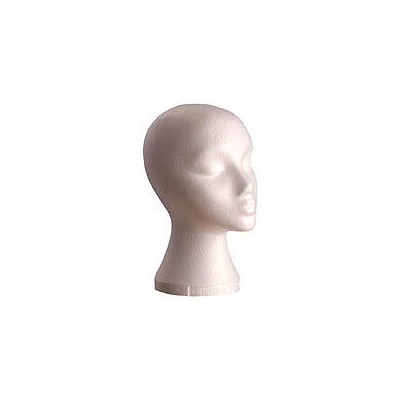 Female Display Head, White Polystyrene