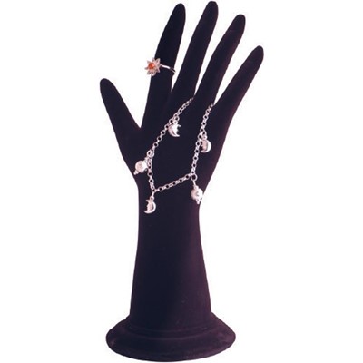Black Suedette Hand Ring Display