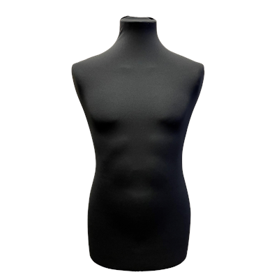 Replacement Cover for Male Display Bust, Black