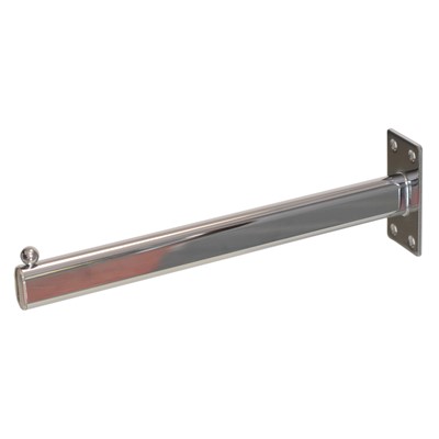 Wall Fixed Straight Display Arm 300mm. Chrome Finish