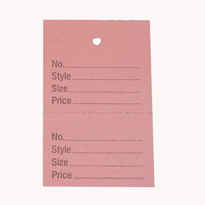Unstrung Stock Control Ticket - Pink