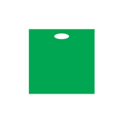 Green Polythene Carrier Bags 380mm x 460mm Green. Pack of 100