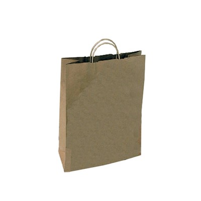 Brown Paper Carrier Bags, with Twist Handles 450mm x 480mm. 