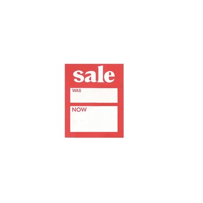 Sale Was/Now Tickets, 55mm x 40mm, Pack of 120