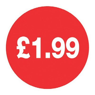 Price Point Labels - £1.99p
