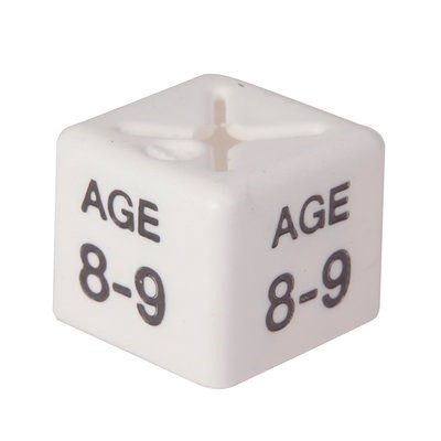 Size Cube Age 8/9 - White