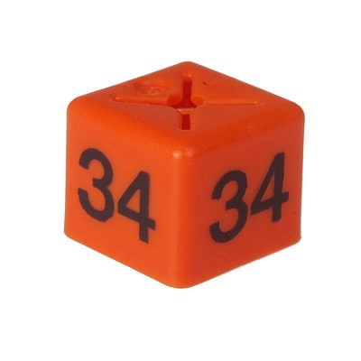 Size Cube 34 - Orange, pack of 50