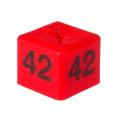 Size Cube 42 - Red, pack of 50