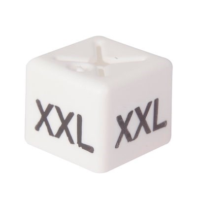 Size Cube XXL - White, pack of 50