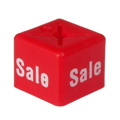 Size Cube wording Sale - Red