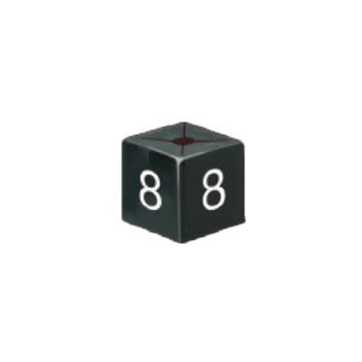 Size Cube 8 - Black, pack of 50