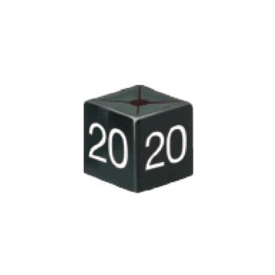 Size Cube 20 - Black, pack of 50
