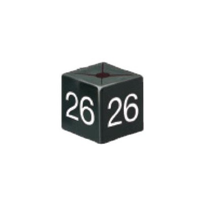 Size Cube 26 - Black, pack of 50