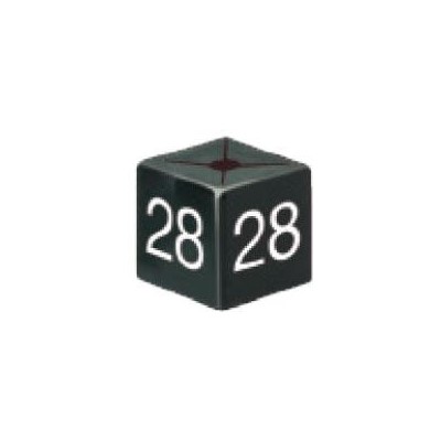 Size Cube 28 - Black, pack of 50