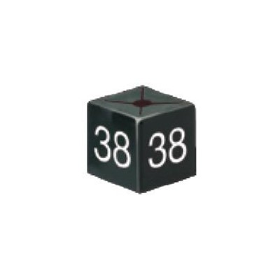 Size Cube 38 - Black, pack of 50