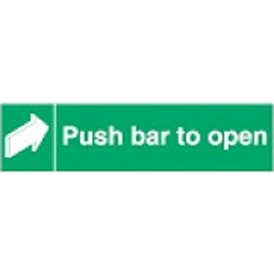 Push Bar to Open Sign 635mm x 101mm