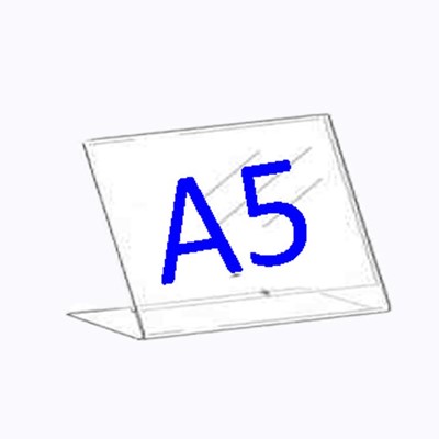 Clear Acrylic Ticket Holder A5 Landscape