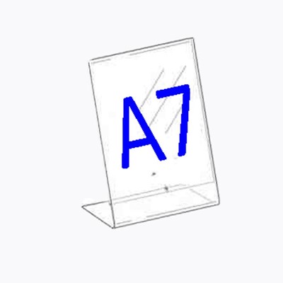 Clear Acrylic Ticket Holder A7 Portrait