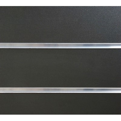 Graphite Slatwall Panel - 1.2 x 1.2m (Excludes Inserts)