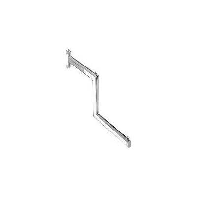 Stepped Arm for Wall Channel 400mm -  chrome finish