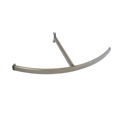 Curved Hanging Rail Arm w/Channel - Raw Clear Lacquer