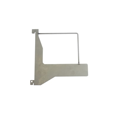  200mm Shelf Bracket Rod Book End Pair - Raw Clear Lacquer